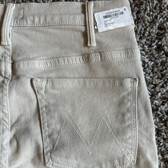 NWOT Mother The Hustler Flood Feather Grey High Rise Jeans Size 28 - Picture 8 of 13